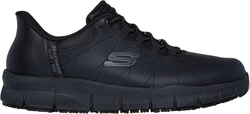 SKECHERS Women's Work Hands Free Slip Ins Nampa-Cottonbud Bungee Athletic Sr Shoes - Image 3